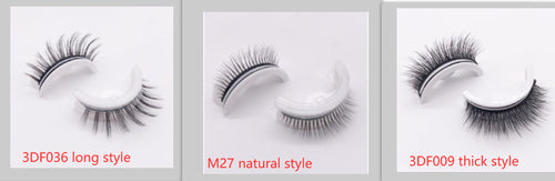 Reusable 3D Mink Lashes Natural False Eyelashes Self Adhesive Fake
