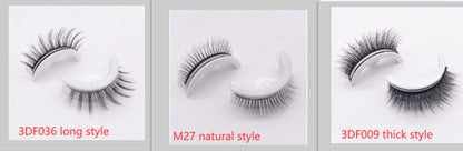 Reusable 3D Mink Lashes Natural False Eyelashes Self Adhesive Fake