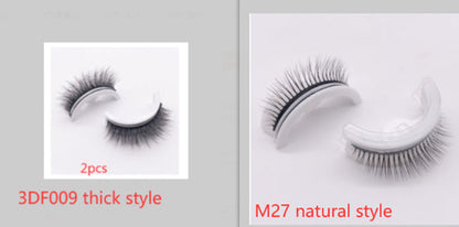 Reusable 3D Mink Lashes Natural False Eyelashes Self Adhesive Fake